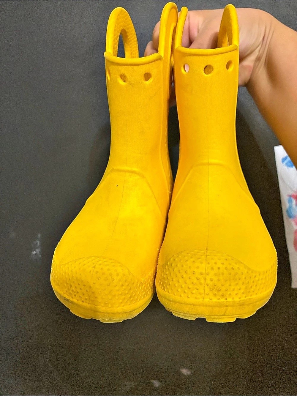 Crocs Handle It Rain Boot Yellow Rain Boots